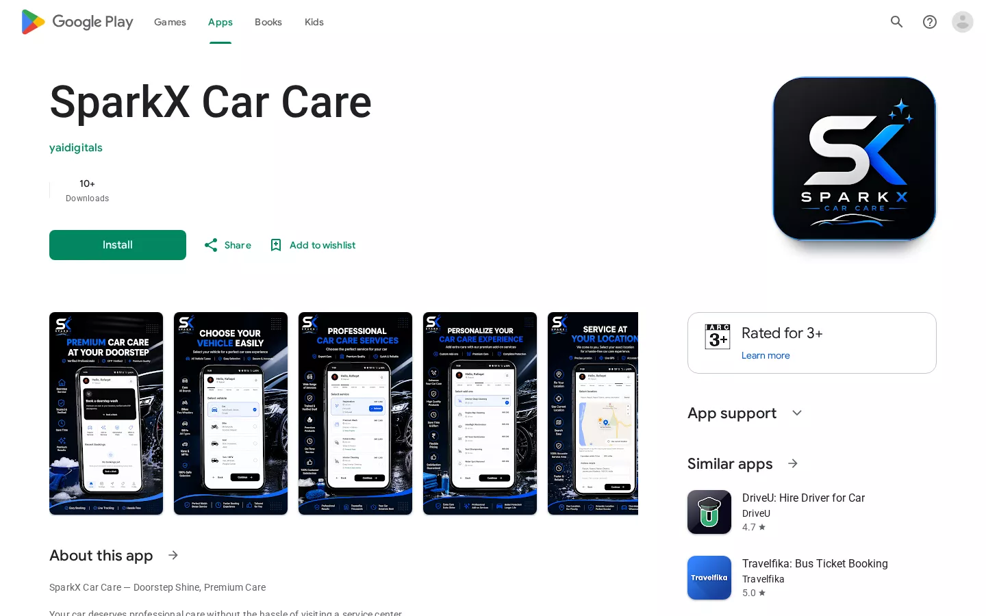SparkX Car Care — Automotive / Car Care